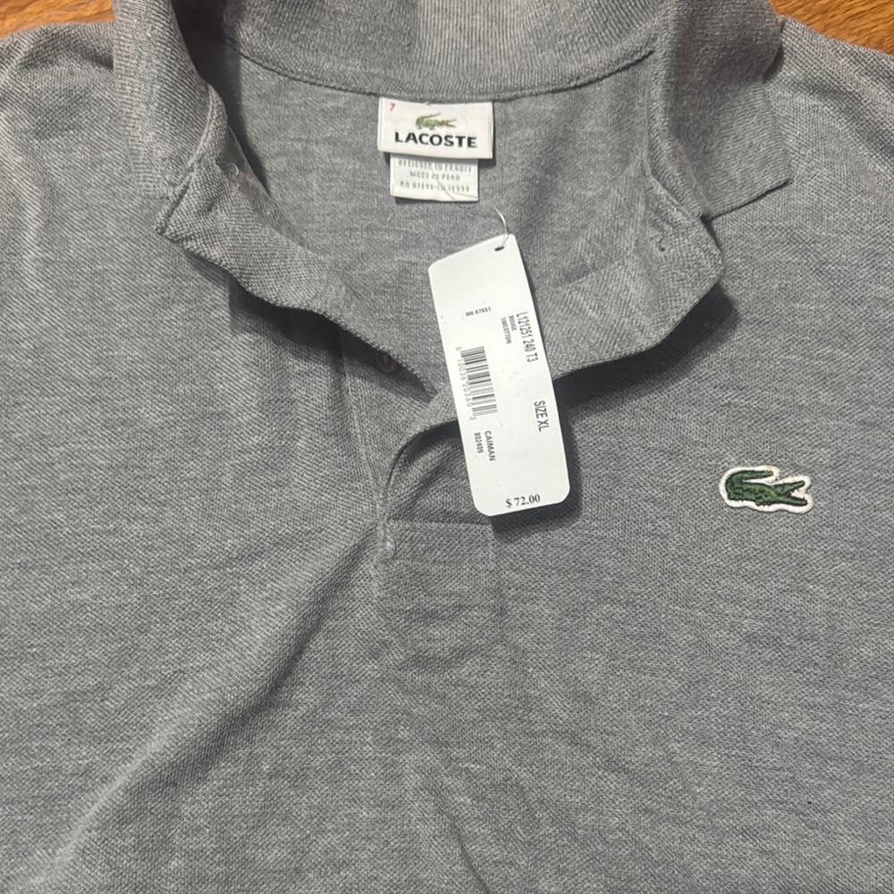 Lacoste Gray Polo Shirt
